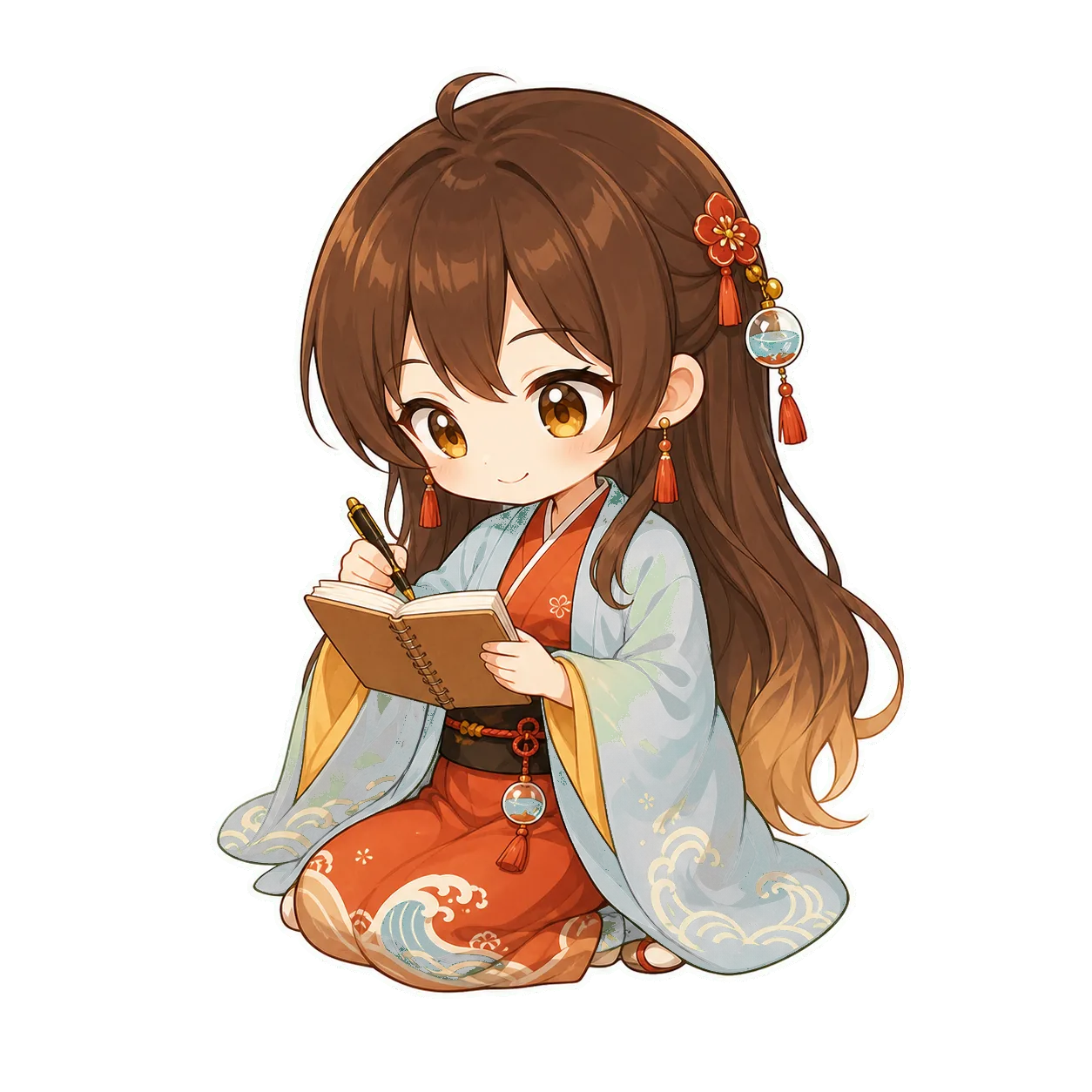 Q版府城日南正在寫台南筆記
